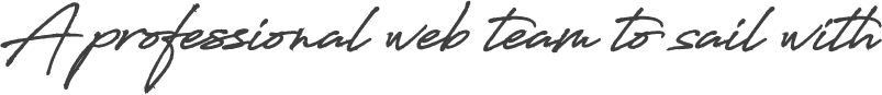 A professional web team to sail with